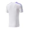 Li-Ning Comfortable Simple Versatile V-Neck Pullover Short Sleeve Badminton Shirt Unisex tops Standard-White AAYV163-2