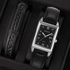 Belt Business Trend Men'S Watch Square Fashion Automatic Quartz Watch