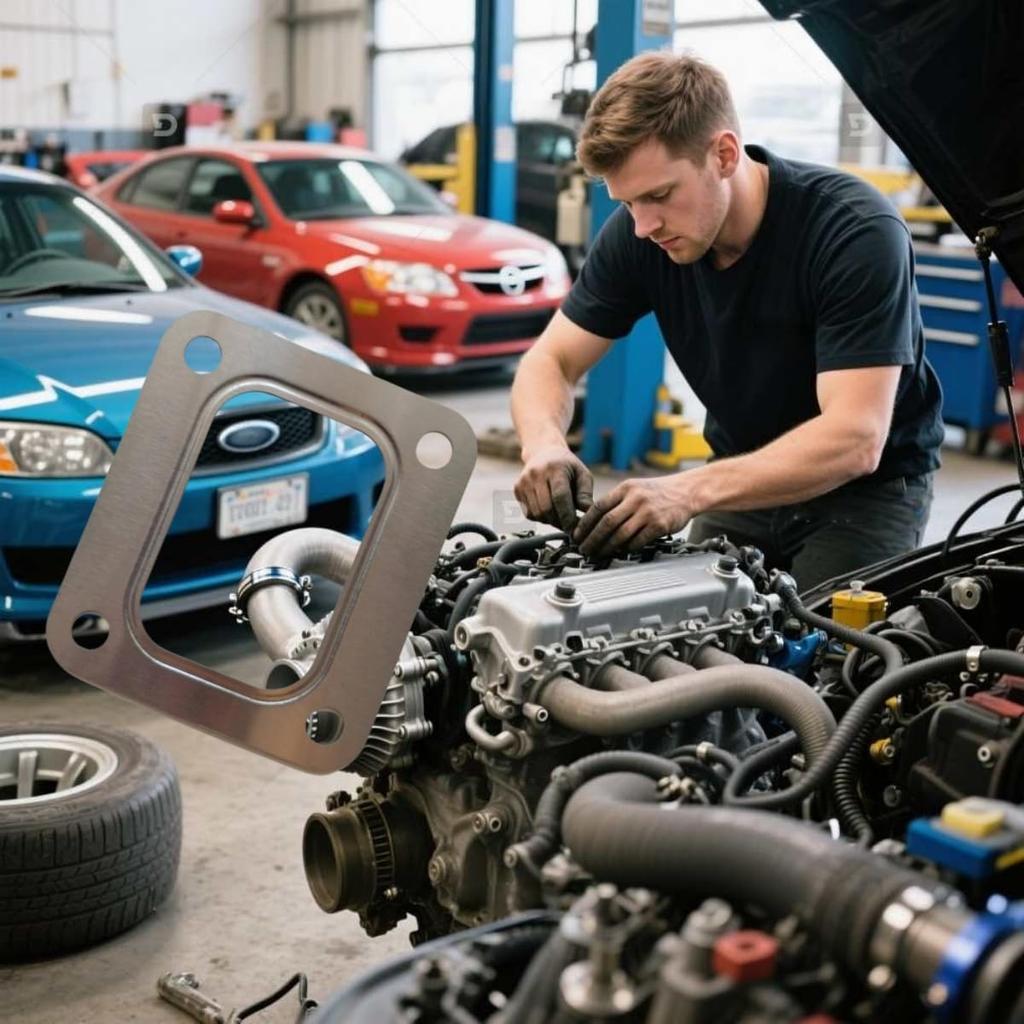 T4 Turbo Turbocharger Inlet Manifold Flange Scroll Gasket Stainless Steel Precision PTE Turbine Garrett 2 Pack