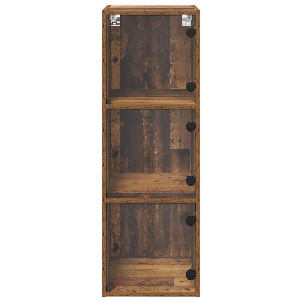 Wall Mounted Wall Cabinet Reclaimed Wood Look 35 x 37 x 102 cm Engineered Wood