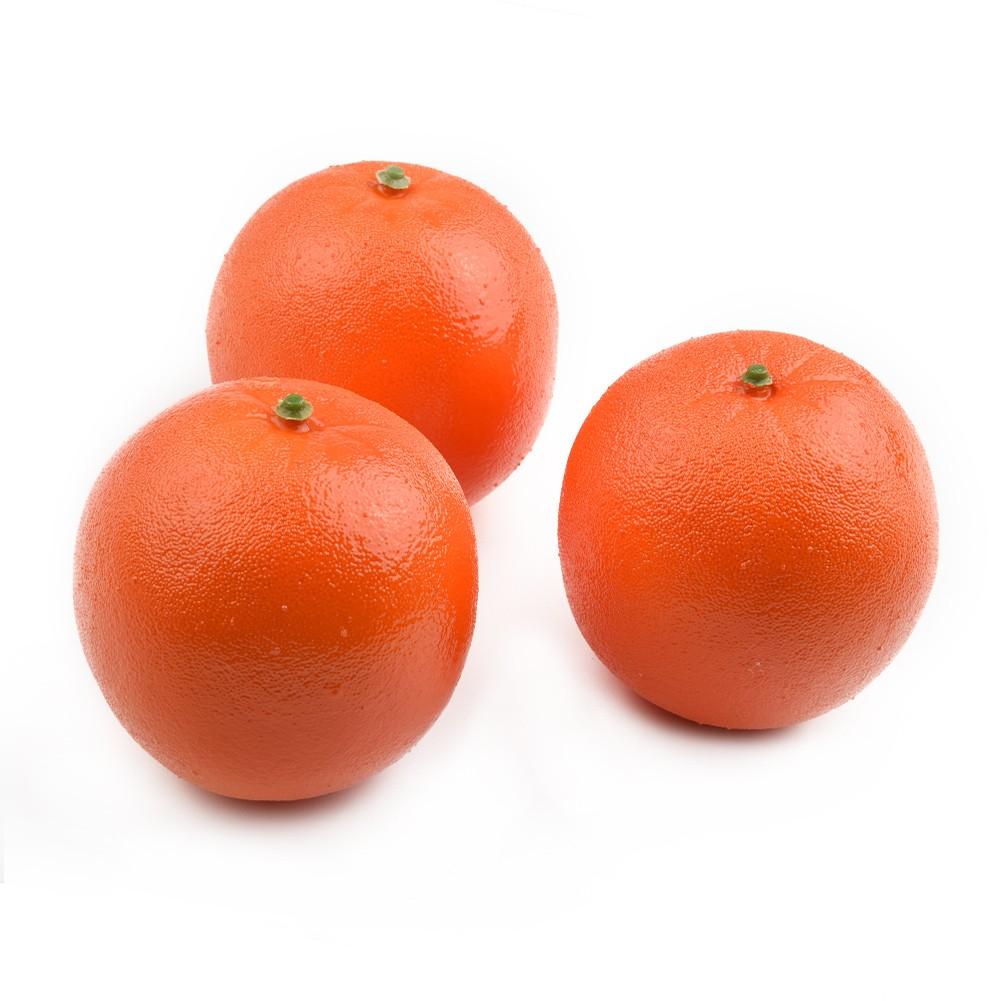 3pcs Artificial Oranges Realistic Decorative FRUIT For Display Decor Kitchen New