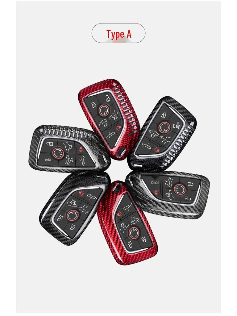 Real Carbon Fiber Corvette C8/C7 Key Case Protective Shell by T-carbon