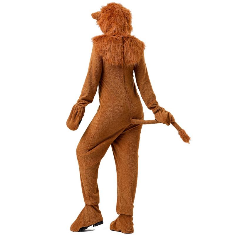 Family Matching Lion Cosplay Costumes Stage Performance Halloween Party Kids Adult