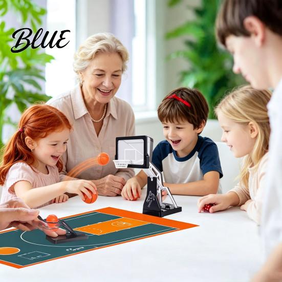 Kids Basketball Shoot Game Mini Launcher with 6 Balls  Interactive Board Desktop Games Game  Finger Launching Tabletop for Adults