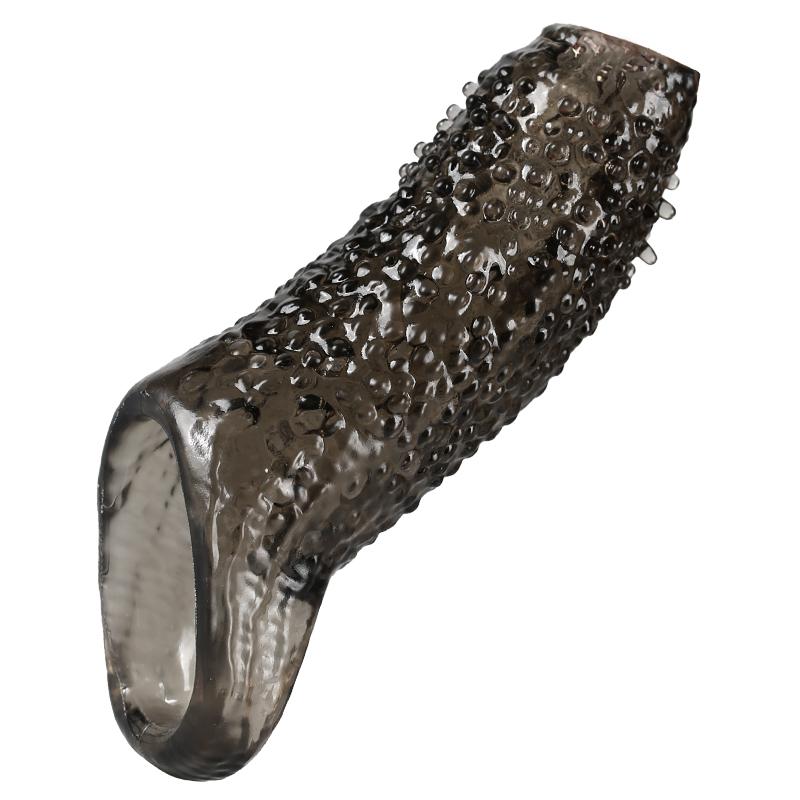 Silicone Penis Extender Condom Reusable Dildo Sleeve Glans Delay Ejaculation Cockring Adult Sex Toys For Men Couples No Vibrator