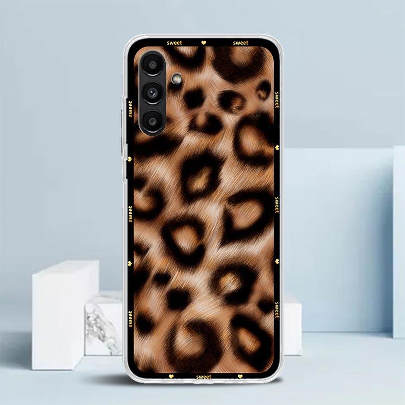 Animal Leopard Print Phone Case For Samsung Galaxy A17 A37 A57 A16 A15 A14 A13 A56 A55 A54 A53 A36 A35 A34 A33 A26 A25 A24 A23 G