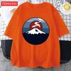 Fuji Volcano Japan Mount Fuji Men Retro T Shirt Casual Loose TShirt Trendy Cotton Clothing Summer Unisex Crewneck Short Sleeve