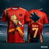 2026 Summer Dragon Ball Retro Fitness T-shirt Men's Oversized 3D Printed Short-sleeved Family Unisex Children's Sports Shirt