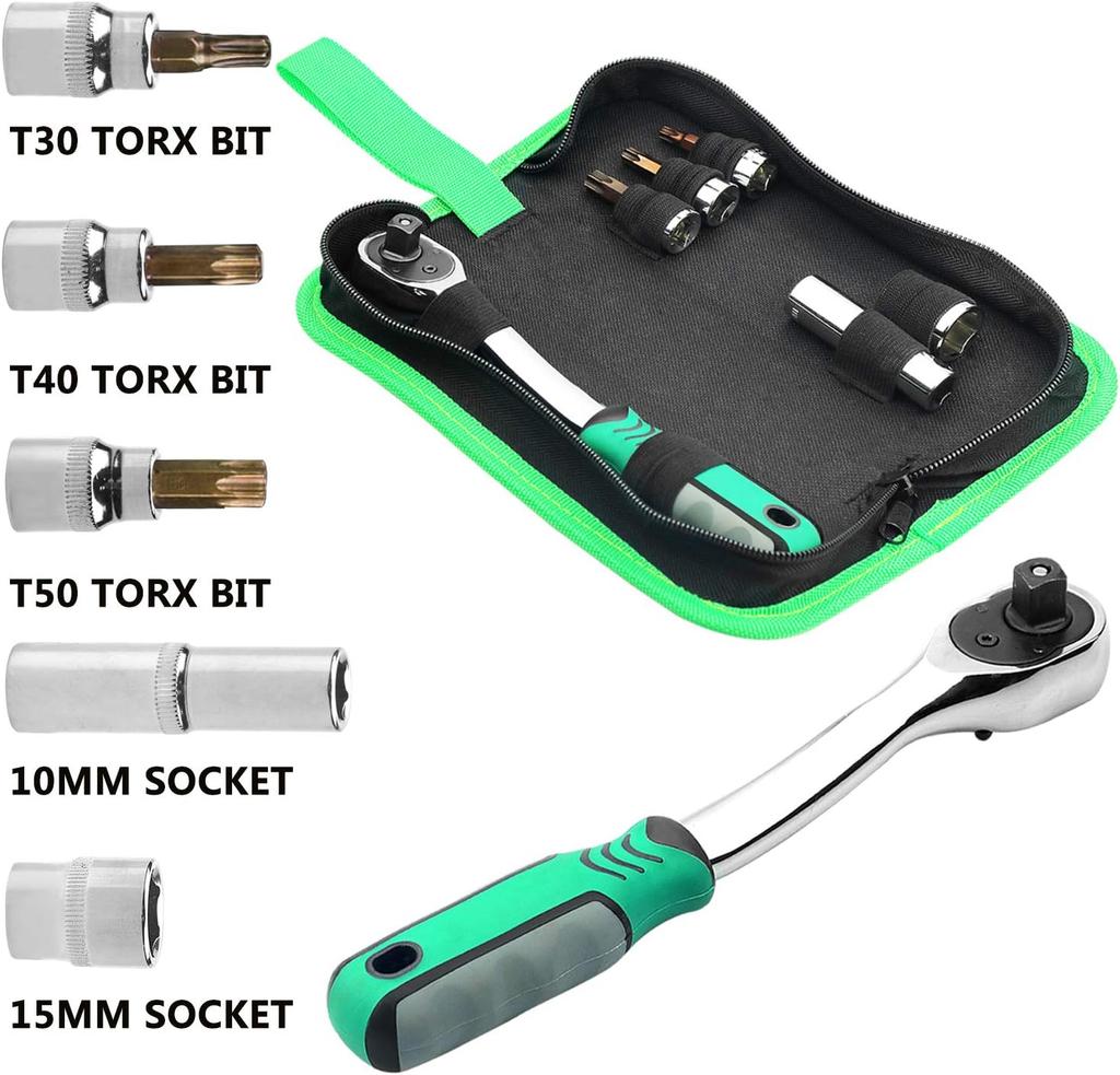 Hard Top Door Removal Torx Set Tool Kit Replace 82214166AB 68361574AB Compatible for Jeep Wrangler JL JK & Gladiator Rubicon Sah