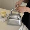 Shoulder Bag PU Bowling Bag PU Leather Boston Bag Fashion Silver Handbag  Shopping