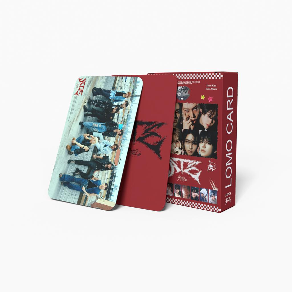 55pcs/Set Box Stray Kids Lomo Cards Ginet Karma Do It ATE Album Themed Photocards Hyunjin Collection For Fans Oddinary XGift