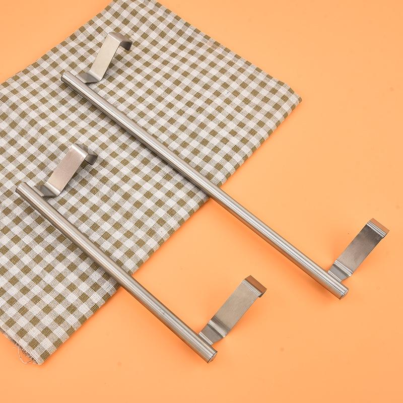 Punch-Free 430 Stainless Steel Towel Rack for Kitchen and Bathroom Doors