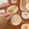 Portable Mini Cushion Brush with Mirror - Foldable Massage Comb for Girls