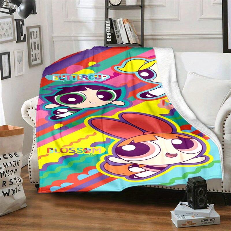 

1pcPowerpuff Blanket - Soft and Comfortable, Suitable for All Seasons, Makes a Gr 100x150cm