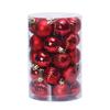 Set of 34 Shatterproof Red Christmas Tree Ball Ornaments Festive Decor