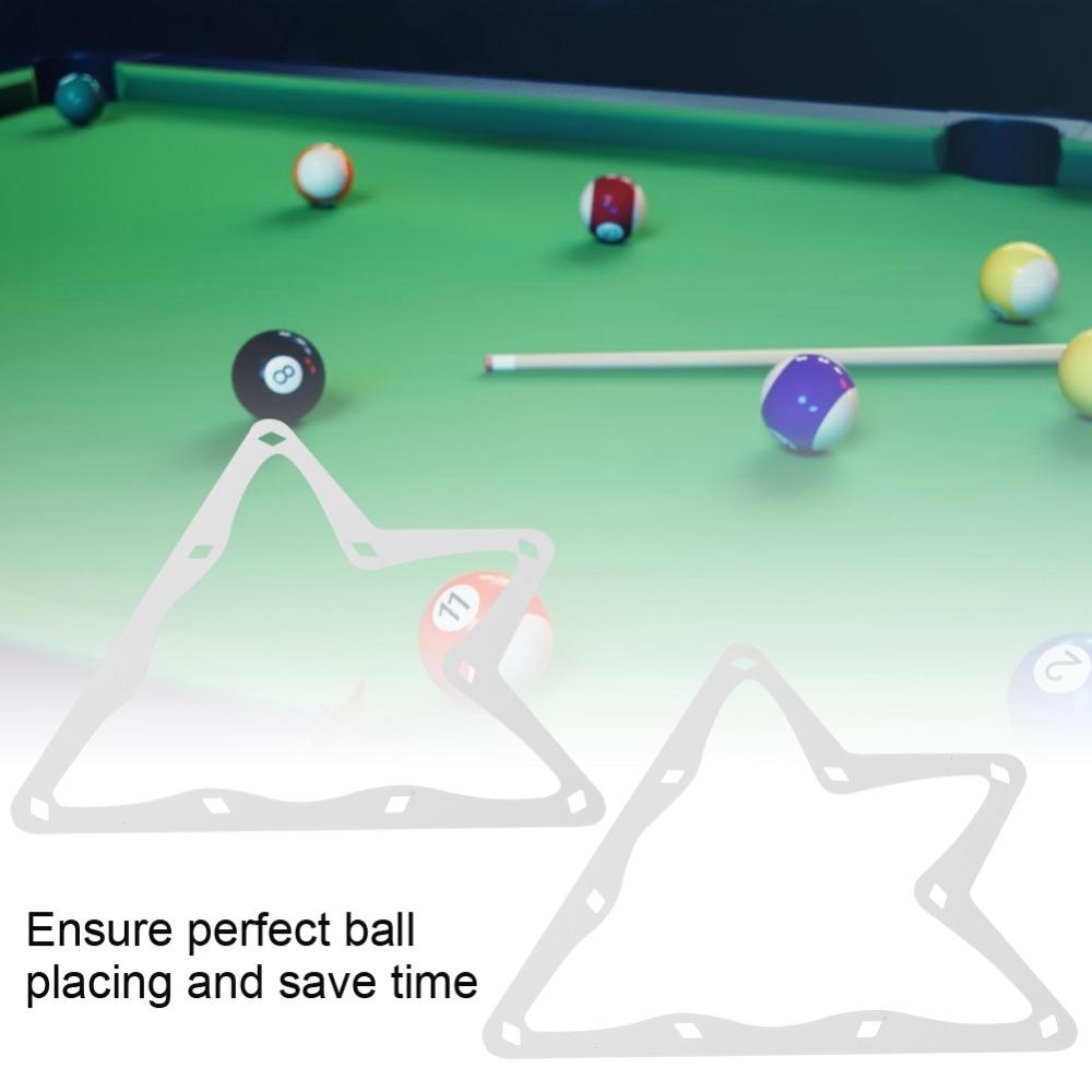 6Pcs White Pool Rack Sheet Smooth Surface Ball Rack Sheet Positioning Rack Pool Table Use