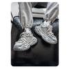 Vintage Distressed Thick Sole Height Increasing Casual Dad Sneakers For Men