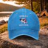 Cool Mexican Axolotl Print Washed Baseball Cap Unisex Casual Outdoor Sun Hat