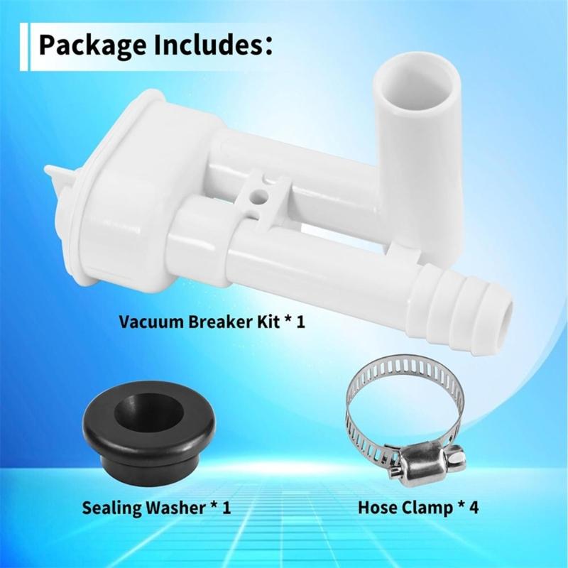 Uprgades Toilet Vacuum Breaker set Toilet Vacuum Breaker Accessory 385316906 for House Sealand Model without Sprays