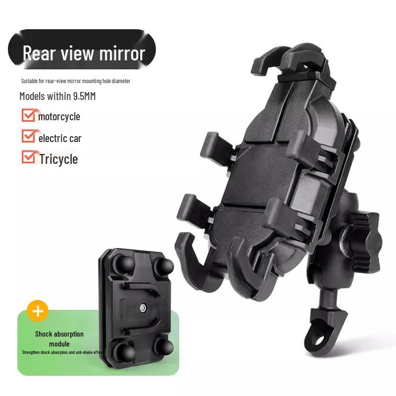 360° Rotation Shock-Absorbing Phone Holder for Bikes & Electric Vehicles