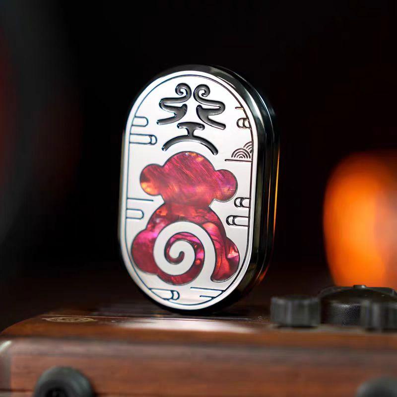 ZSTB Wu Kong Mechanic Fidget Slider  Autism Metal EDC Fidget Toys Office Desk Toys Anxiety Stress Relief Toys Adult Gift