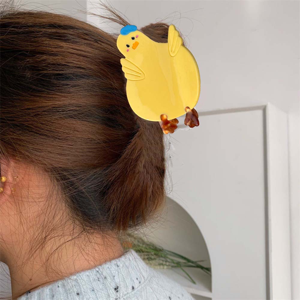 Acetic Acid Acetate Cat Hair Claw Bow Animal Hair Clip Fashion Chick Shark Clip Friends