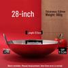 28cm Stainless Steel Non-stick Wok Set - 2 Pack