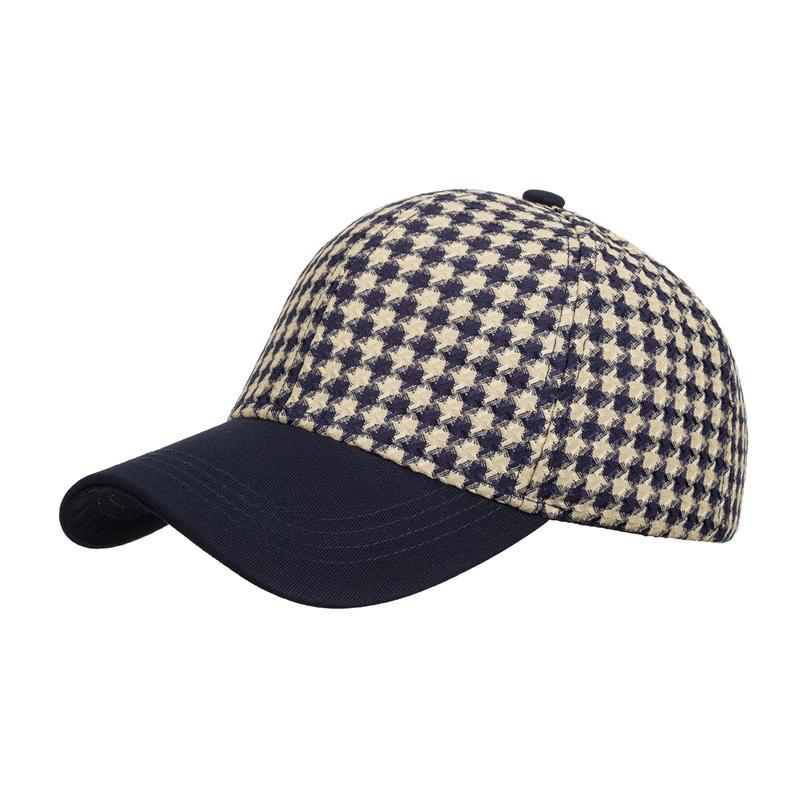 Muži Podzim Zima Kostkovaný Kontrastní Barva Čepice Kšiltovka Dámské Klobouk proti slunci culík Panama Čepice Kšilt Klobouky Klobouky Snapback