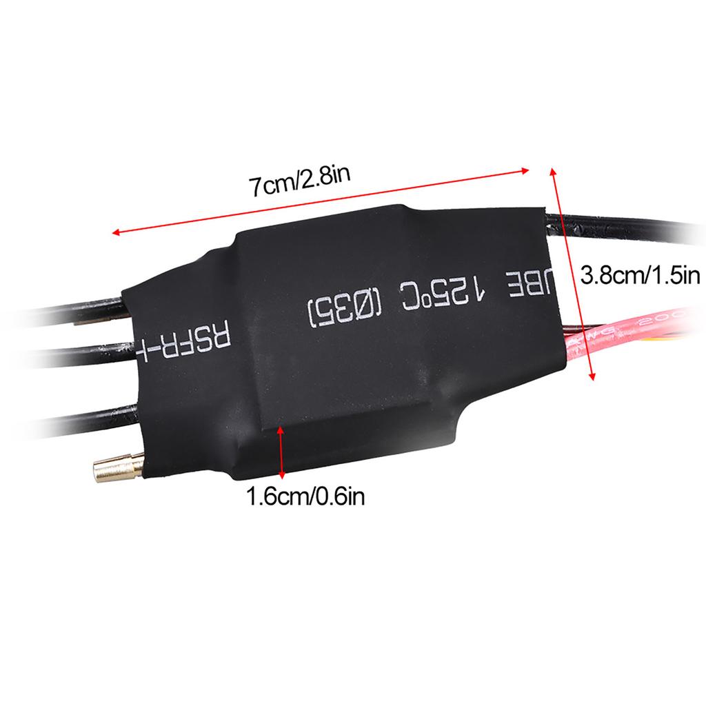 60A Brushless ESC, RC Boat Model Racing Kit Water Cooling Electric Speed Controller With 5V/3A UBEC for RC Boat