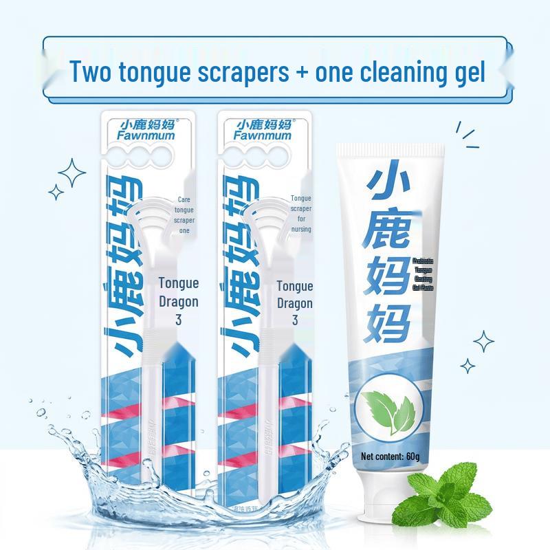 FAWNMUM Tongue Scraper Kit