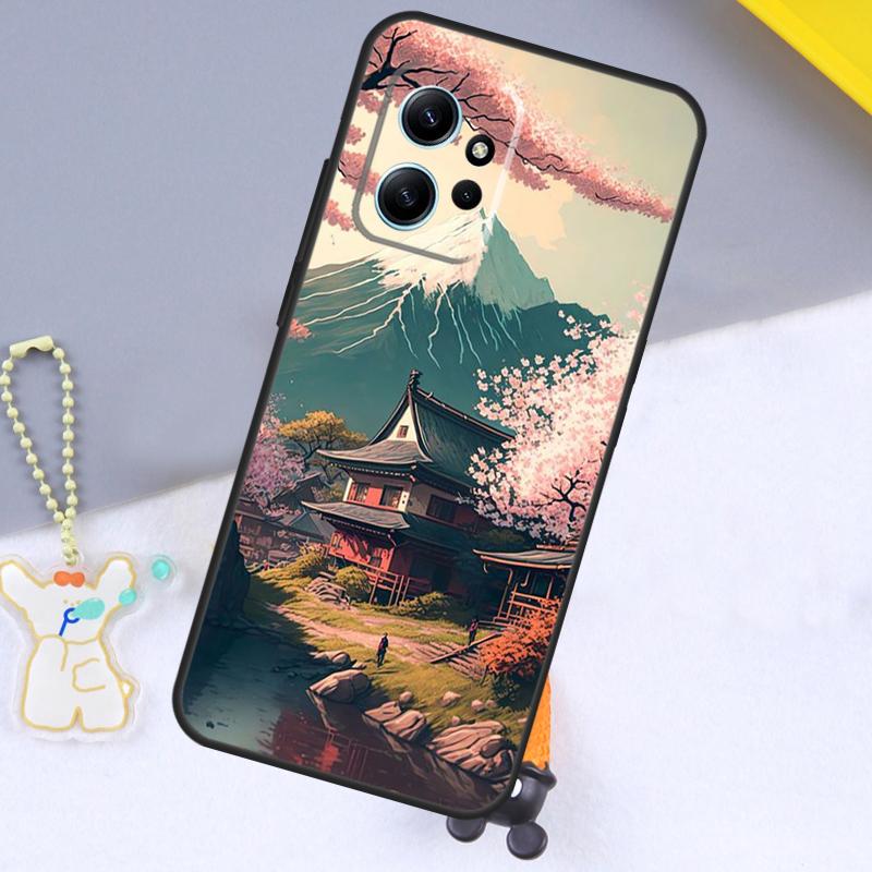 

Japanese Art Temple Sakura Case For Xiaomi Redmi Note 14 13 9 10 11 12 15 Pro Plus Cover For Redmi 15 C 14C 12C 10C 13C Redmi Note 9 Pro