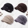 Skin Friendly Corduroy Slouchy Hat Soft Warm Hat Versatile Visor Cap  Vaction