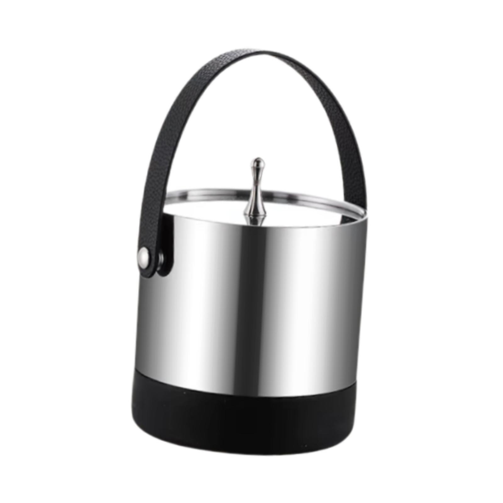 

Ice Bucket with Lid Serving Bucket Double Layer Champagne Bucket Drink Tub Barrel for Camping Patio Event Wedding Restaurant