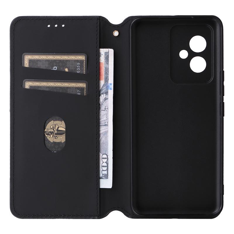 Honor 100 5G Magnetic Leather Phone Case with Card Holder