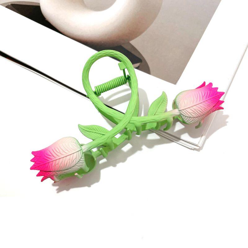 1pc Large tulip clip, Korean flower fashion hair clip, pan head fashion shark clip, summer hair clip