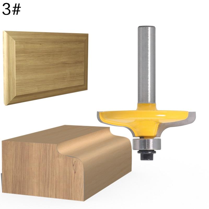 1/4PC 8mm Shank Drawer Front & Cabinet Door Front Router Bit Set Woodworking Cutter Wood Working Bits