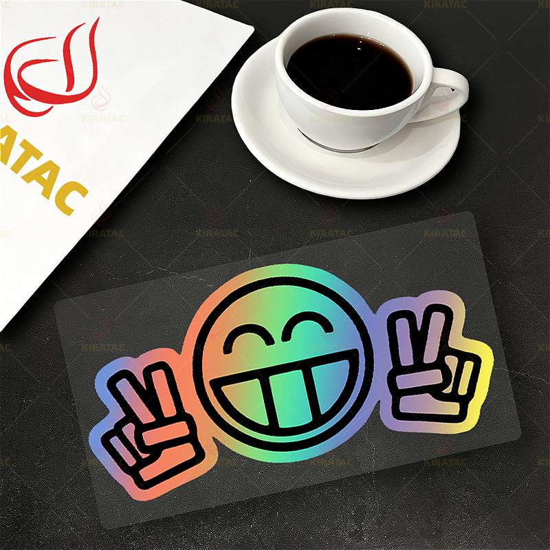 1pc Smiling Face Motorcycle Sticker Waterproof for Motorcycle Fairing Helmet Fuel Tank Car Window Scooter Universal Vinyl Decals