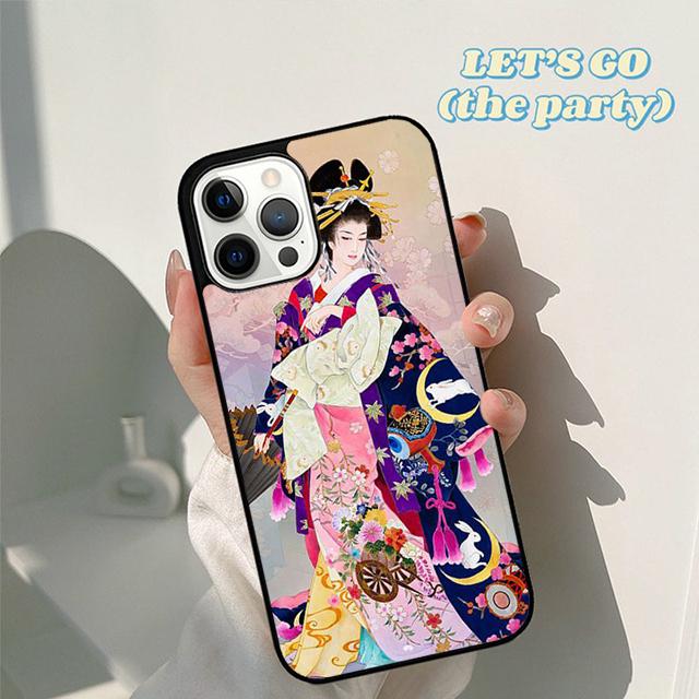 Japan Geisha japanese Geisha girl Phone Case Cover for iPhone 17 Air 16 16e 15 12 11 13 14 Pro Max Apple Plus Coque