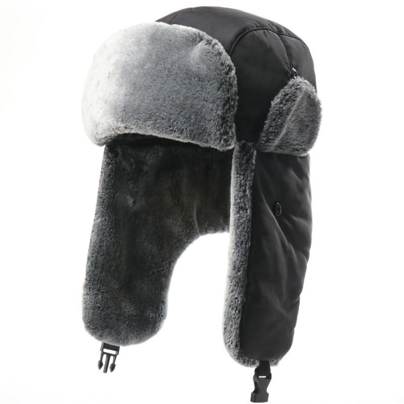 Winter Warm Fleece Lined Beanie Hat Men Women Windproof Water Resistant Outdoor Ski Cap With Ear Protection