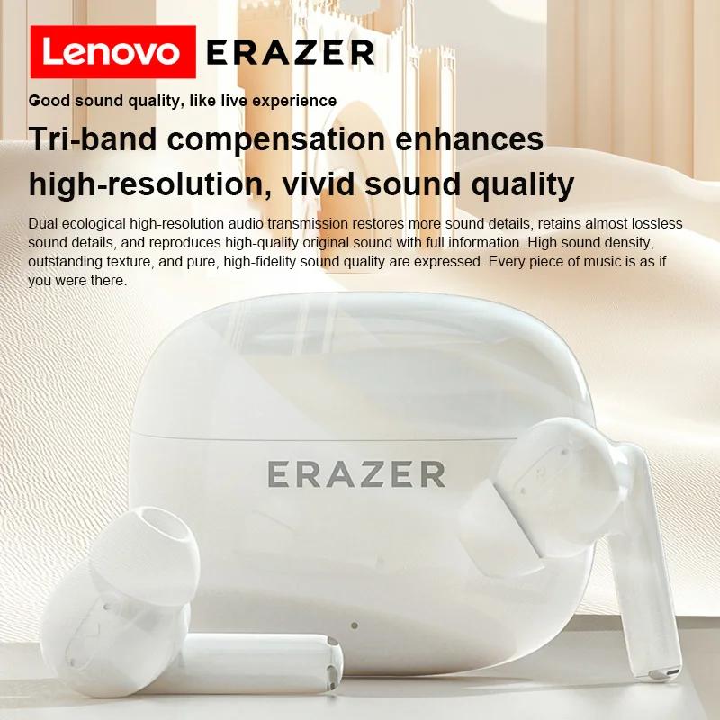 Lenovo ERAZER XT69 Pro TWS Wireless Headphones Game Low Latency Bluetooth 5.4 Noise Reduction Sport Waterproof Earbuds