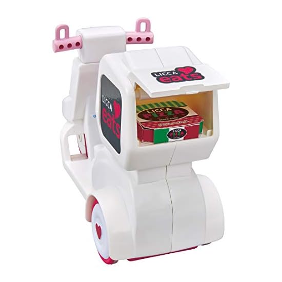 TAKARA TOMY Licca-chan Eats Delivery Scooter 10 X 27 X 21 Cm Ages 3 and Up
