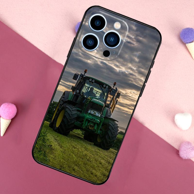 Farm Vehicle Tractor Case For iPhone 15 16 Pro Max 11 12 13 Mini 14 15 Pro Max 15 Plus XR 16e Phone Back Cover