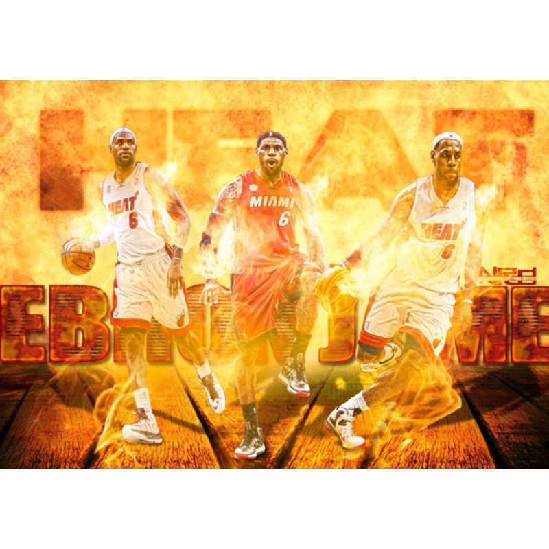 

Star Player Picture Collection Framed Poster - Decorative Wall Hanging Yellow Kraft Paper (No Glue) 30X42 cm