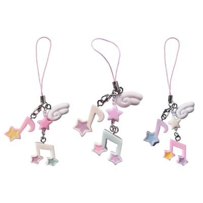 Handcrafted Star Beaded Phone Strap User Friendly Keychain Pendant Lightweight Design Birthday Gift for Women Girls