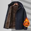 Men's Autumn Winter Parkas Fleece Cotton Thick Warm Puffer Hooded Jacket Fluffy Collar Waterproof Windbreaker Padded Coat Plus Size 8XL