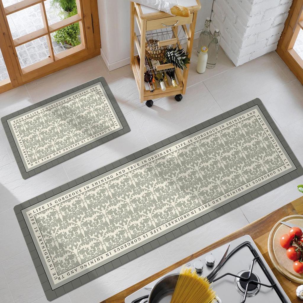 American Retro Water-Absorbing Non-Slip Kitchen Floor Mat