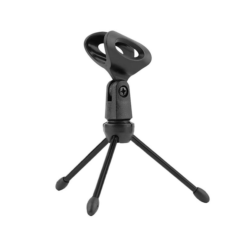 Microphone Stand Desktop Tripod Mini Portable Table Stand Adjustable Mic Stand