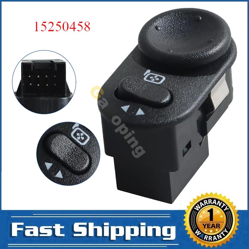 Power Mirror Switch for Hummer H3 Equinox Malibu Chevrolet 15250458 Front Left Mirror Control Button Car Accessories