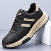 New Versatile Casual Lace-up Men's Shoes Spring Leather Board Shoes Outdoor Sports Lightweight Non-slip Men's Shoes
