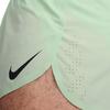 Nike Aeroswift Solid Logo Elastic Waist Sports Shorts Men Bottoms Green Yellow FN3350-376